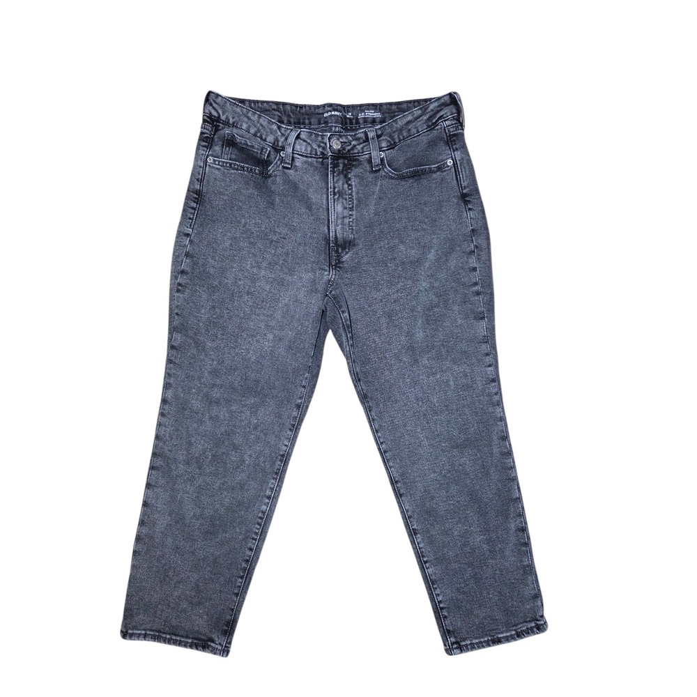 Old‎ Navy High Rise OG Straight 12P Faded Black Jeans (32x24)